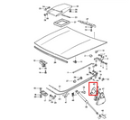 Porsche Abdeckung Motorhaubenentriegelung 924 928 944 NEU – Ansicht 4