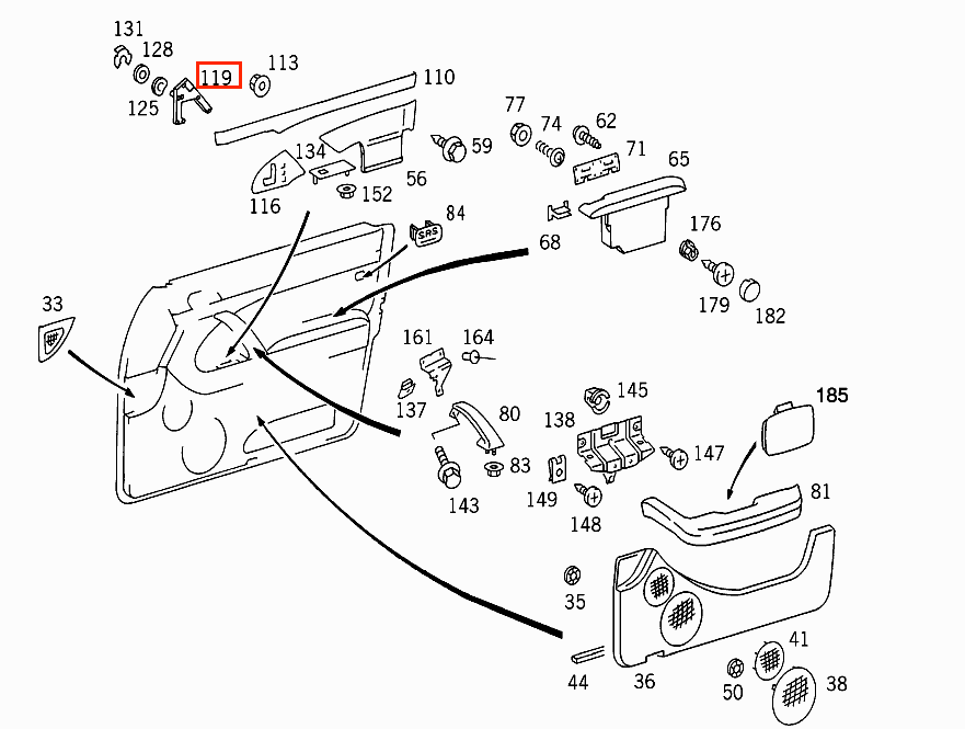 Mercedes-Benz W140 Reparaturset elektrisch Platte Sitz Verstellung Schalter – A1407201911 – Ansicht 4