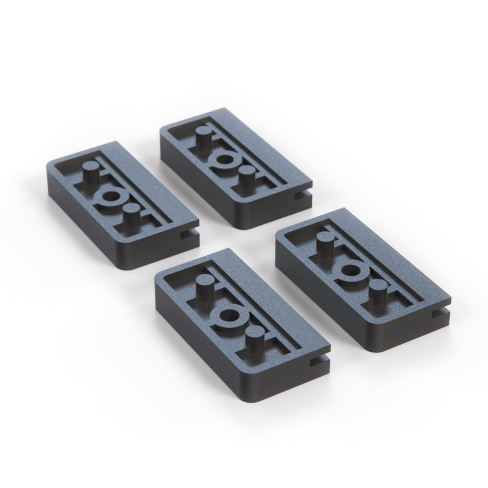 BMW E23 E24 E28 E30 Sitz Oberschenkelstütze Führung Schieber Set Schwarz