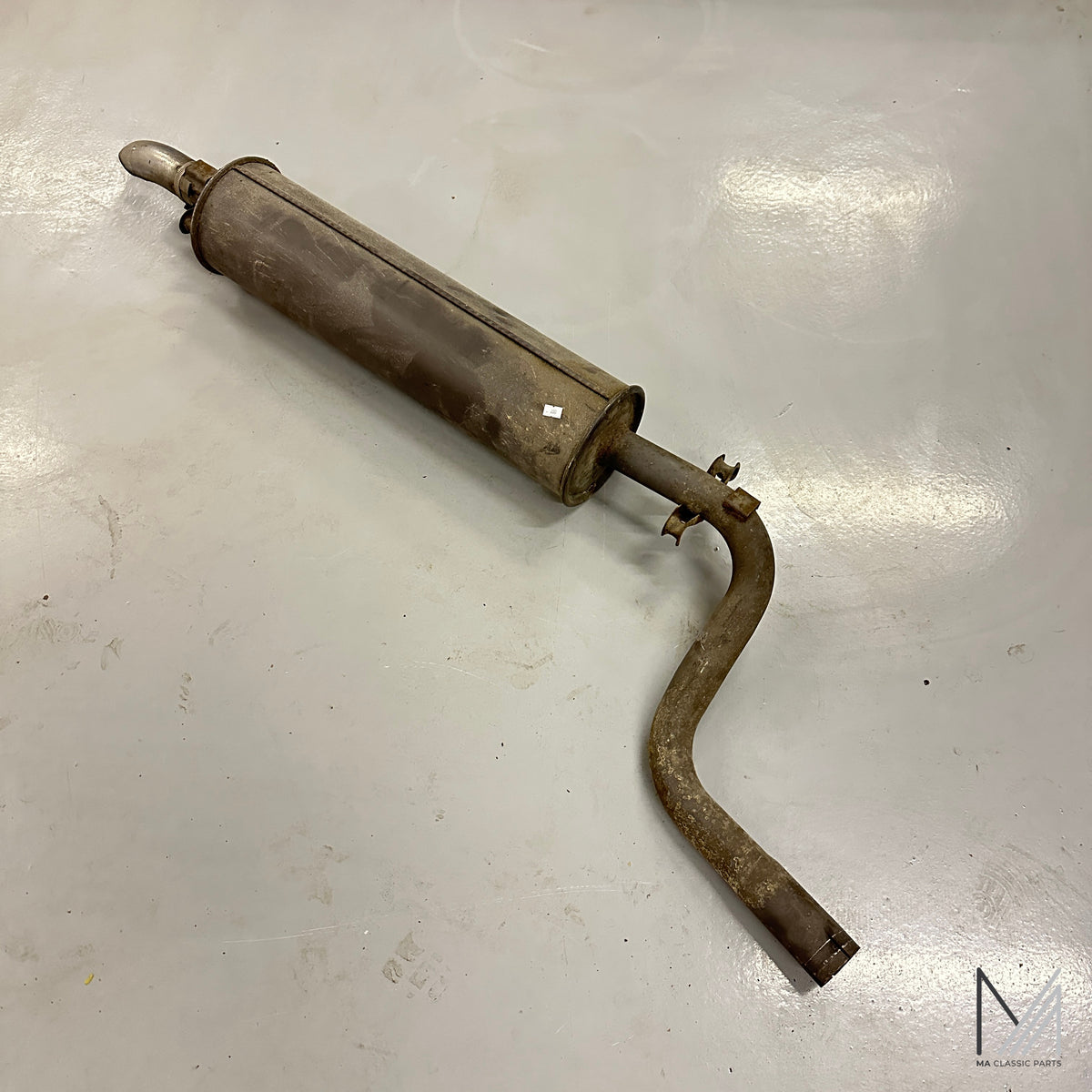Auspuff Mittelschalldämpfer mit Rohr gebraucht – Mercedes Oldtimer