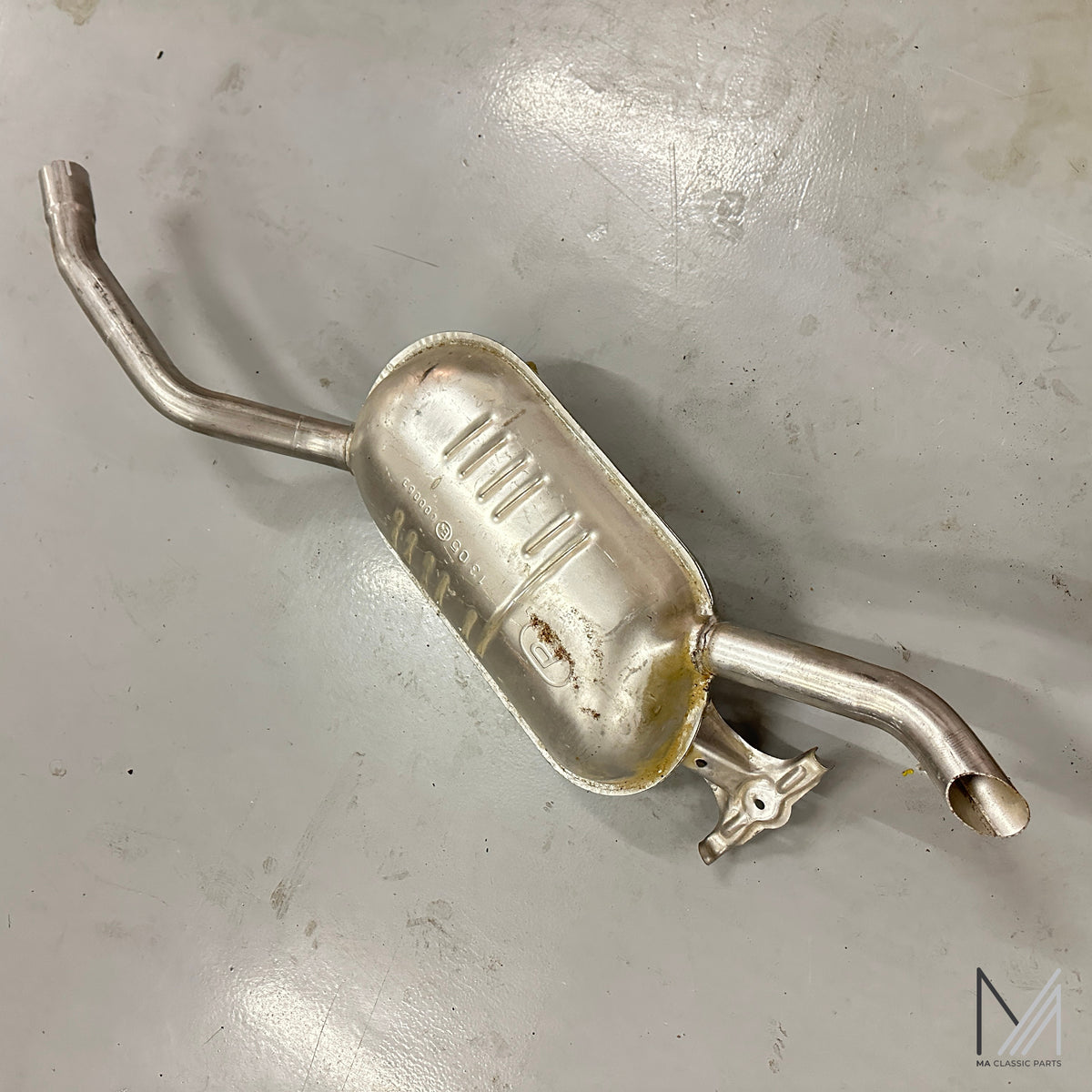 Auspuff Schalldämpfer mit Rohren E4-Prüfzeichen – Lagerware, Mercedes