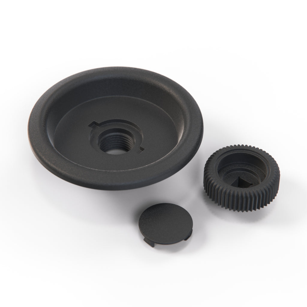 Porsche 911/964 928 Türschloss-Knopfgriff Rosette Schwarz