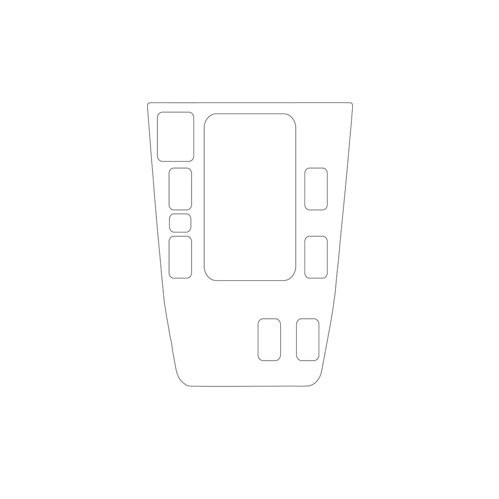 Mercedes-Benz Mittelkonsole Lackschutzfolie W140 NEU – A1406830000 – Ansicht 2