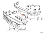 BMW E30 Vorne Stoßstange Hardware Abdeckung Grundiert – Ansicht 4