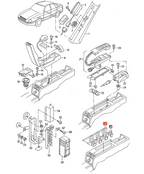Audi 100/200 A6 100 Becherhalter seitlich Rahmen Set von li. u. re. Schwarz und – Ansicht 4