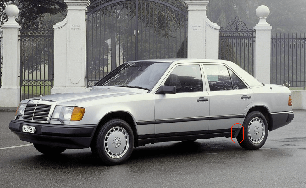 Mercedes-Benz Hinten Außen Unten Verkleidung W124 – A1248840131 – Ansicht 6