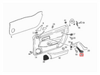 Mercedes-Benz SLK Vordertür Unten Halte Griff R170 – A1707200375 – Ansicht 4