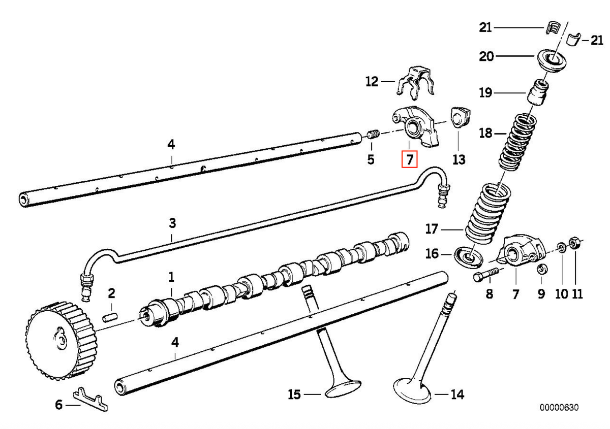 BMW Kipphebel 6-Zylinder 2er-Satz E12 E21 E28 E30 E34 NEU – Ansicht 5