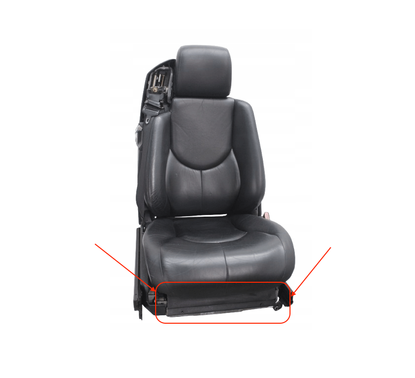 Mercedes-Benz Sitzrahmen-Bezüge vorn 2er-Satz Kunstleder R129 SL NEU – A1299102718 – Ansicht 3