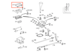 Mercedes-Benz W124 Mittel Konsole Automatik Zahnrad Wähler Umrandung Rahmen – A1242670088 – Ansicht 3