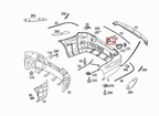 Mercedes-Benz AMG Abschleppösenabdeckung Hinten CLK W209 Grundiert – A2098850226 – Ansicht 4
