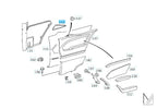 Mercedes-Benz C140 Coupé Gurtbringerabdeckung - verschiedene Farben NEU – A1406920722 – Ansicht 5