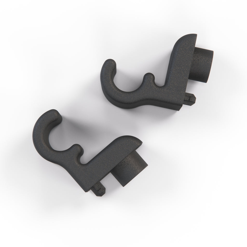 Audi 100/200 A6 100 Avant Roller Sunblind Hooks Set von Schwarz – Ansicht 2