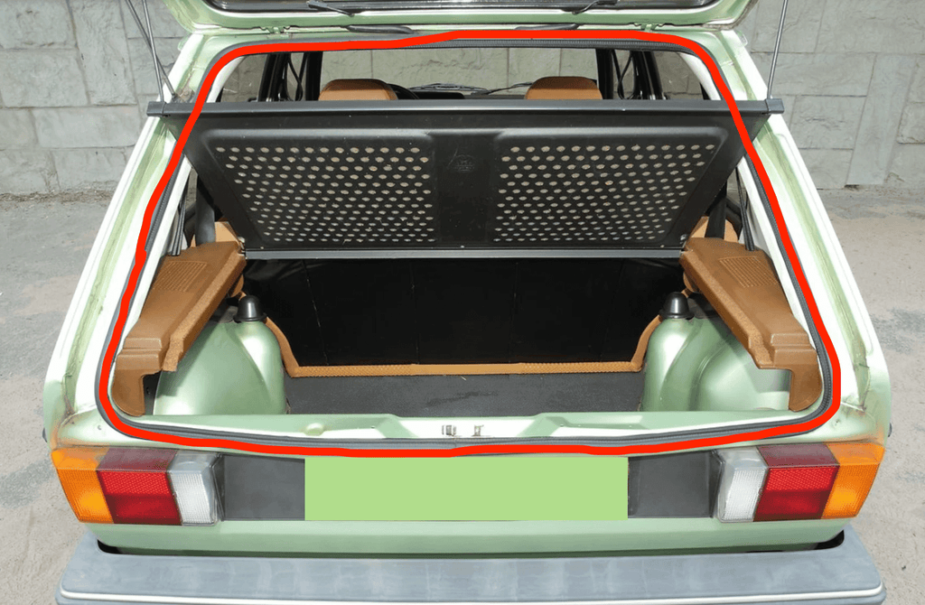 Audi Kofferraumdichtung Gummi 80 Avant VW Golf 1 Jetta Scirocco Passat NEU – Ansicht 2