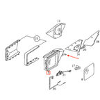 Mercedes-Benz Spiegelgestänge Reparatursatz W124 W201 – A1248107716 – Ansicht 2