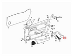Mercedes-Benz SLK Innenraum Türgriff-Abdeckung R170 – A1707270180 – Ansicht 4