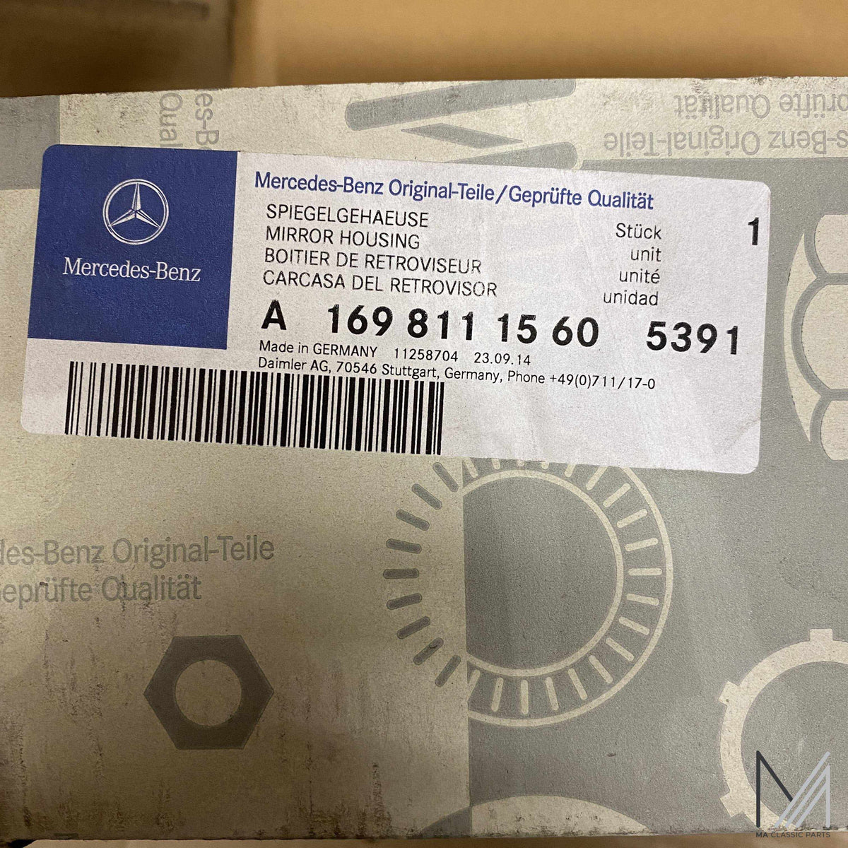 Mercedes-Benz Spiegelgehäuse W169 NOS – Ansicht 3