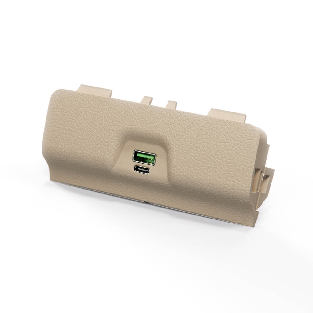 Audi Mittelkonsole hinten Blende mit USB-Ladegerät A4 B6 B7 NEU – Ansicht 7