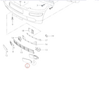 Audi A2 Grill Stoßstange vorne Links Abdeckung 8Z0807489E3FZ – Ansicht 3