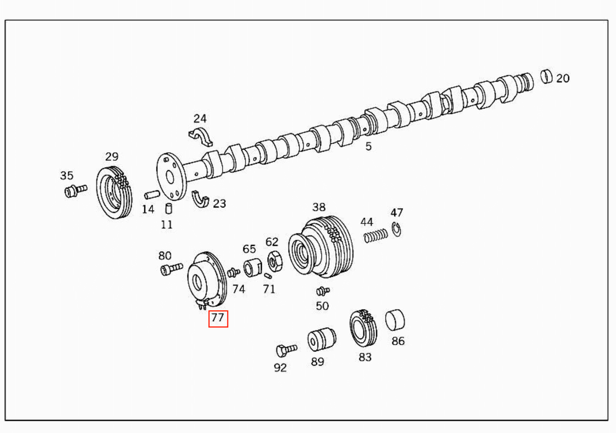 Mercedes-Benz Nockenwellenverstellmagnet W124 W202 R129 R170 W140 – A1190510077 – Ansicht 5