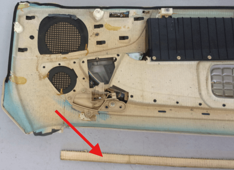 Mercedes-Benz Türverkleidung Reparatursatz Montageschiene R129 Mopf NEU – Ansicht 8
