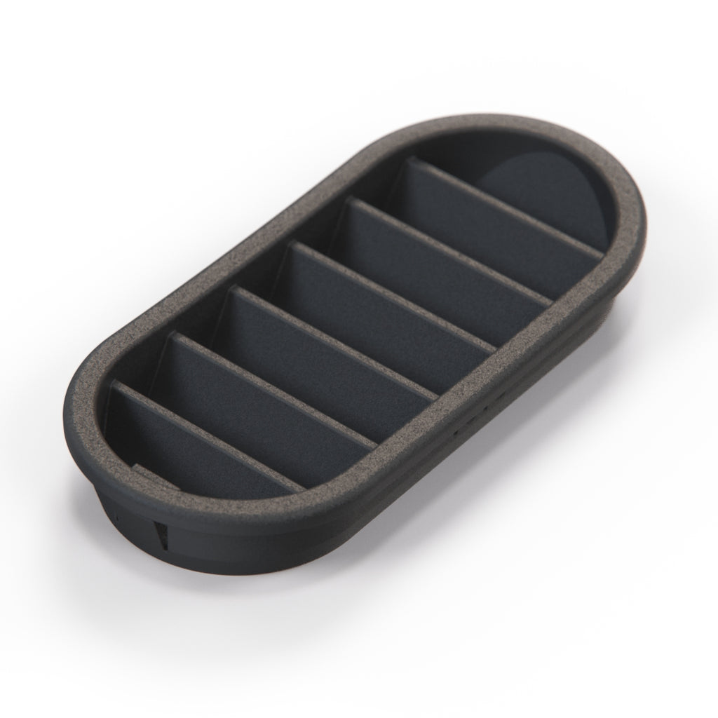 Porsche 924 944 968 B-Säulen Türdüsen-Gitter Schwarz