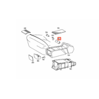 Mercedes-Benz Reparatursatz Schlossblende Mittelkonsolenbox hinten C140 NEU – A1408402927 – Ansicht 4