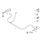 BMW M-Sport Scheinwerferwaschdüsen-Abdeckung E90 E91 Grundiert – Ansicht 6