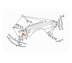 Mercedes-Benz Scheinwerfer-Zierblende unten W116 Grundiert – A1168840948 – Ansicht 6