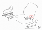 Mercedes-Benz W124 Verkleidung Sitzverstellung Set NEU – A1249192020 – Ansicht 5