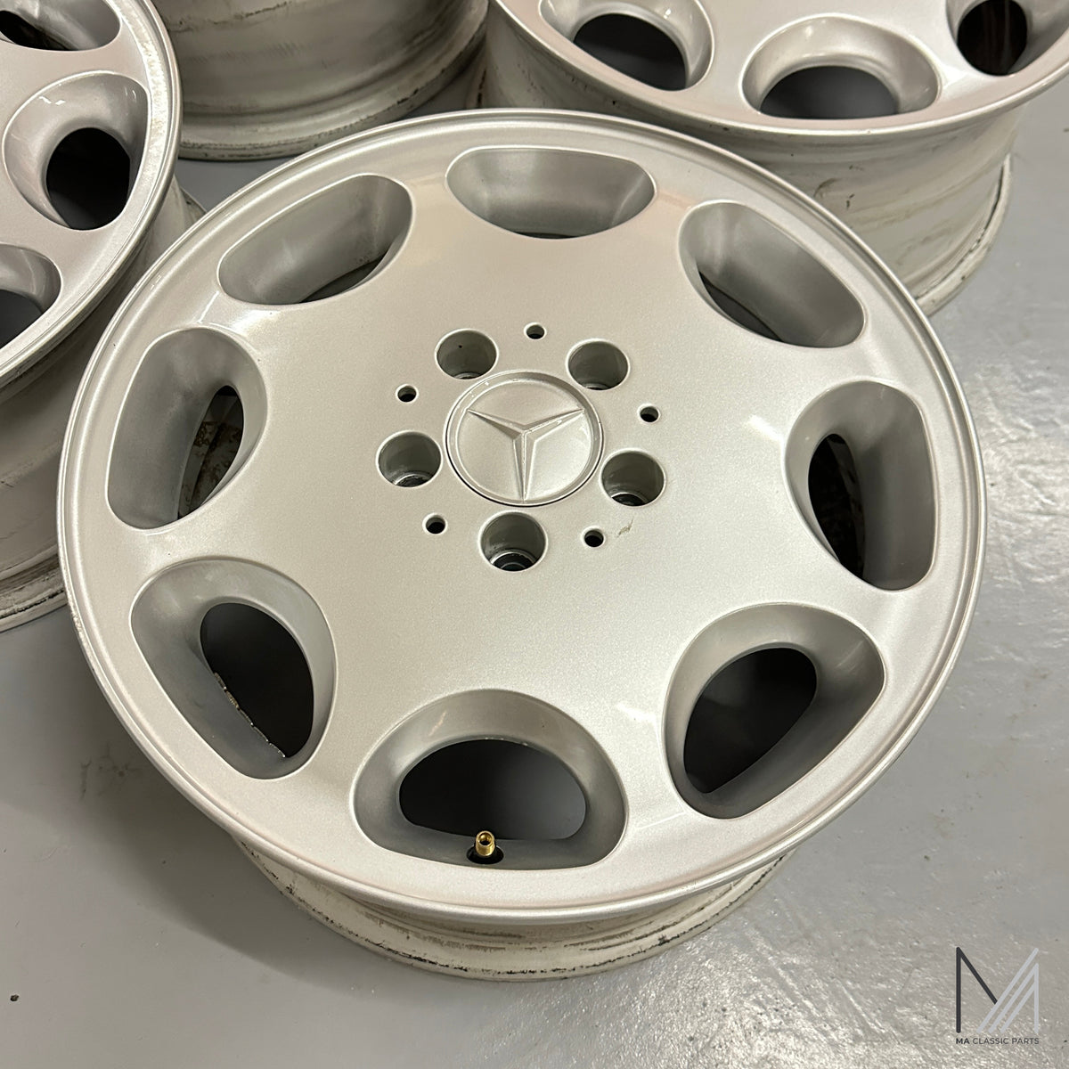 Mercedes-Benz W140 Alufelgen Satz 8-Loch 7,5x16 ET51 A1404000902 – Ansicht 2