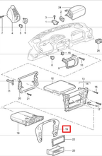 Porsche Mittelkonsolen-Umrandung 911 996 NEU – Ansicht 4
