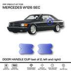 Mercedes-Benz Türgriffmulden-Schutzfolie PPF 2er-Satz W126 C126 SEC NEU