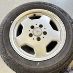 INTRA Alufelgen 3 Stück 7x15 KBA43126 Mercedes mit Winterreifen 195/65 R15 – Ansicht 3