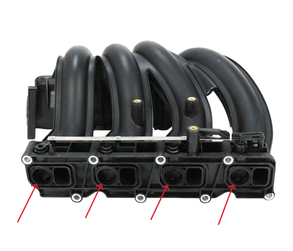 Mercedes-Benz Drallklappen-Bypass Reparatursatz 4er-Satz W203 W209 W211 NEU – Ansicht 4