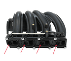 Mercedes-Benz Drallklappen-Bypass Reparatursatz 4er-Satz W203 W209 W211 NEU – Ansicht 4