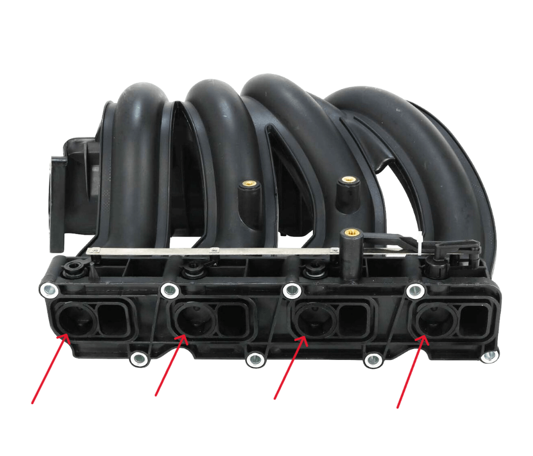 Mercedes-Benz Drallklappen-Bypass Reparatursatz 4er-Satz W203 W209 W211 NEU – Ansicht 4
