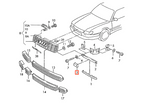 Audi 100/200 A6 100 vorne Stoßstange Head Leuchte Unterlegscheibe Zierleiste – Ansicht 4