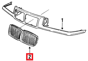 BMW Kühlergrill Niere Custom E36 NEU – Ansicht 4