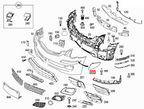 Mercedes-Benz W251 Vorne Stoßstange Abdeckung li. od. re. zwei Versionen – A2518850723 – Ansicht 7