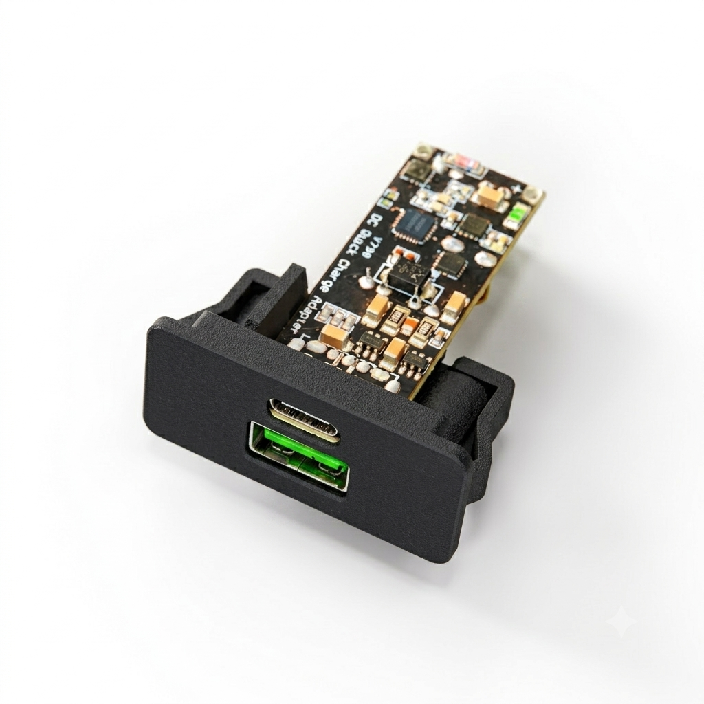 Mercedes-Benz Schalterblende mit USB-Ladebuchse W123 NEU – Ansicht 2