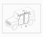 Mercedes-Benz Türdichtung Hinten Lang G-Klasse W463 – A4637310380 – Ansicht 2