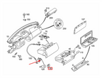 Mercedes-Benz Handschuhfach-Griff Abdeckungen Schalter W215 NEU – A2156801184 – Ansicht 4