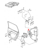 Audi 5000 5000 Fenster Regler Drum Zahnrad Spool Reparaturset Schwarz – Ansicht 4