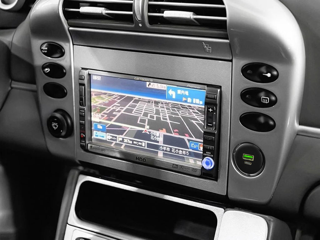Porsche Mittelkonsolen-Blende mit USB-Ladeanschluss 911 996 Boxster 986 NEU – Ansicht 5