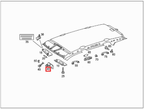 Mercedes-Benz Innenraum Hinten Sicht Basis Spiegel-Abdeckung W163 – A1638100417 – Ansicht 5