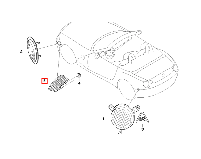 BMW Z4 Seitlich Marker Zierleiste Abdeckung Set von li. u. re. Schwarz Saphir – Ansicht 12