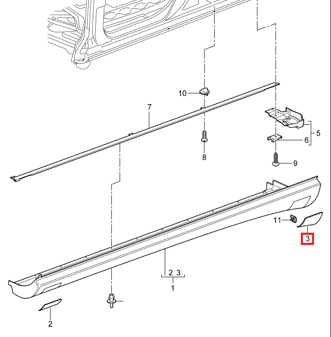 Porsche Wagenheber-Abdeckung hinten Cayenne S GTS Grundiert – Ansicht 4
