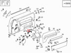 Mercedes-Benz R129 Tür Sitz Bedienung oben Rahmen Halterung li. od. re. Schwarz – A1297270111 – Ansicht 3