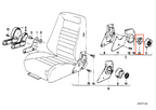 BMW E21 E23 E24 E28 Recaro Sitz Adjusting Knopf Support Schwarz – Ansicht 3